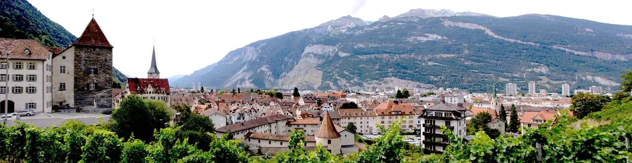 Panorama Chur vom Haldenhüttli